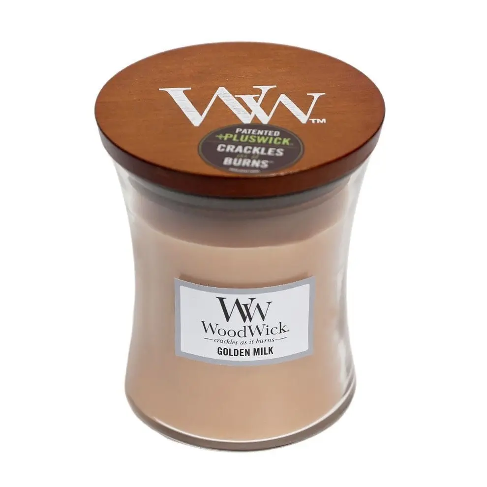 WoodWick Medium Golden Milk Scented Candle