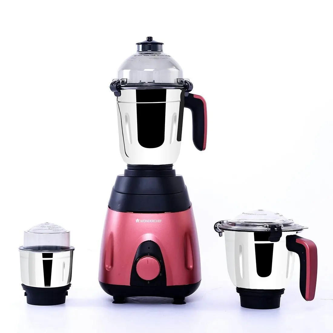 Wonderchef Vietri Mixer Grinder 750 W – Black & Red with Australian Plug - Minor (Cosmetic) Dent