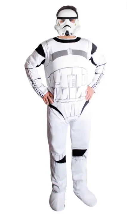 Adult White Soldier Costume Stormtrooper Deluxe Costume Star Wars Party