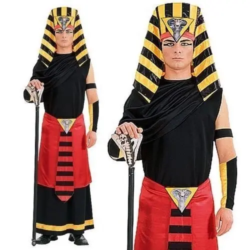 EGYPTIAN PHARAOH COSTUME Ramses The King of Egypt Adult Tut Halloween Lord