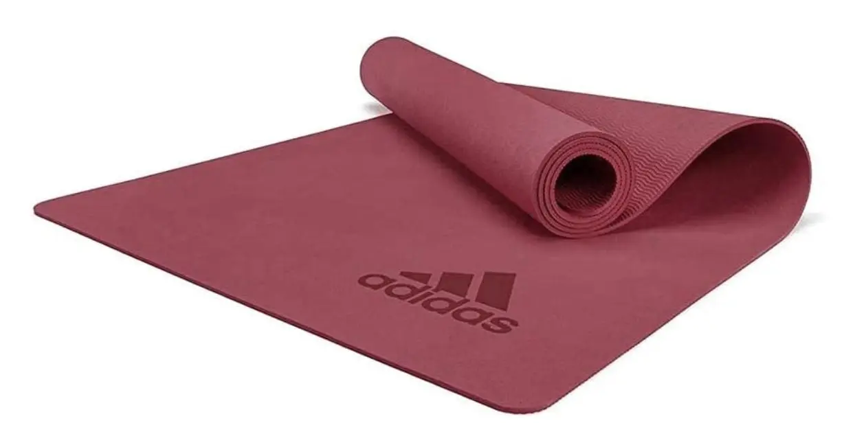 Adidas Premium Yoga Mat 5mm Exercise Training Floor Gym Fitness Pilates - Mystery Ruby