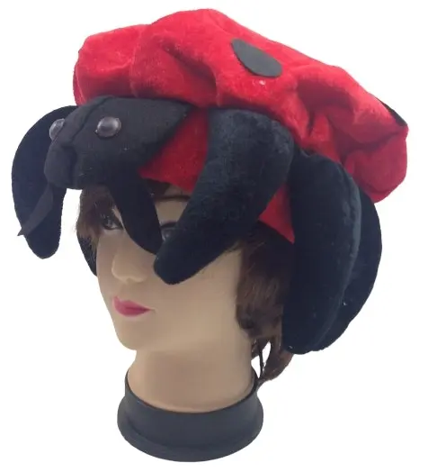 LADYBUG HAT Animal Novelty Cap Party Wear Fancy Dress Costume Accessory