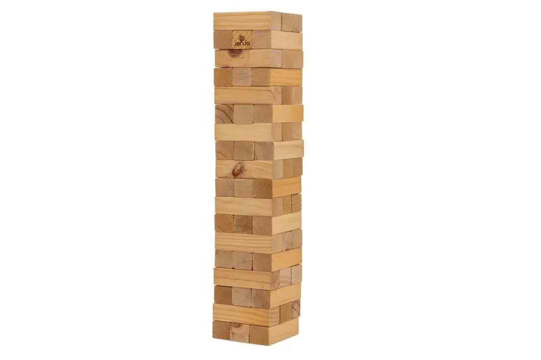 54 Piece Giant Jenjo Outdoor Wooden Block Game 91cm