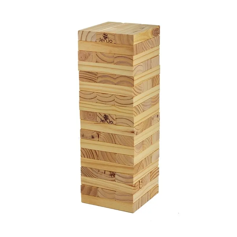 54 Piece Outdoor Giant Jenjo Wooden Block Game 54cm