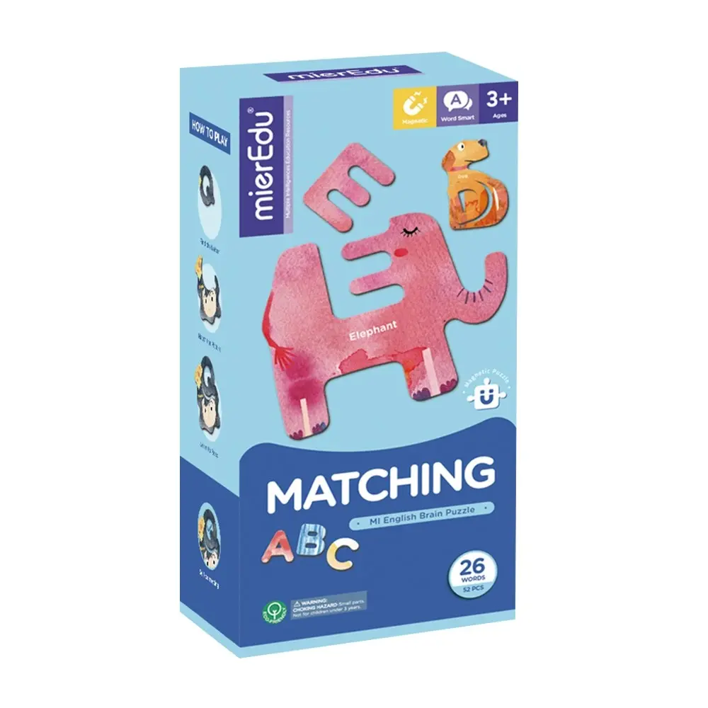 MI English brain Matching ABC Magnetic Puzzle