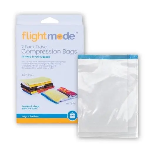 2 Pack Easy Care Travel Vacuum Compression Bags