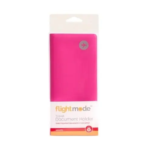 Flightmode PVC Waterproof Wallet Travel Passport Holder Pink