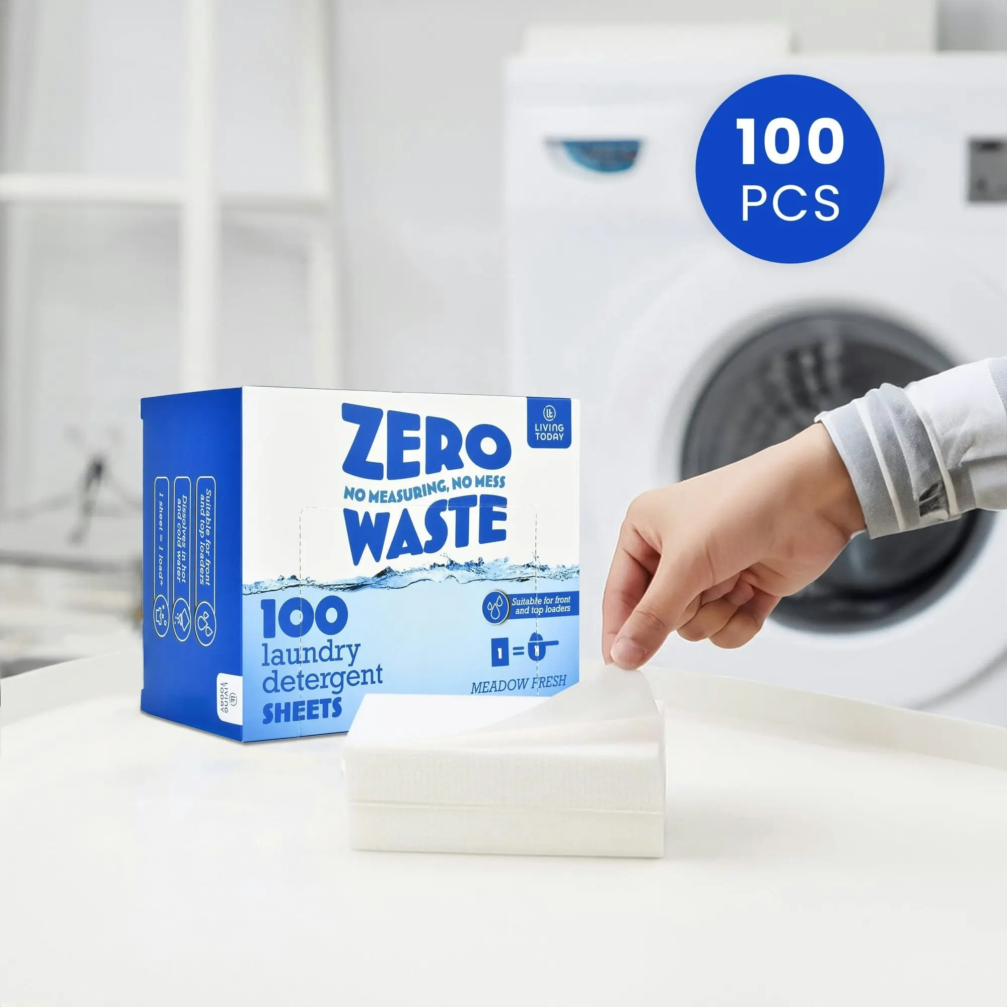 100 Sheets Eco-friendly Ultra Concentrated Laundry Detergent