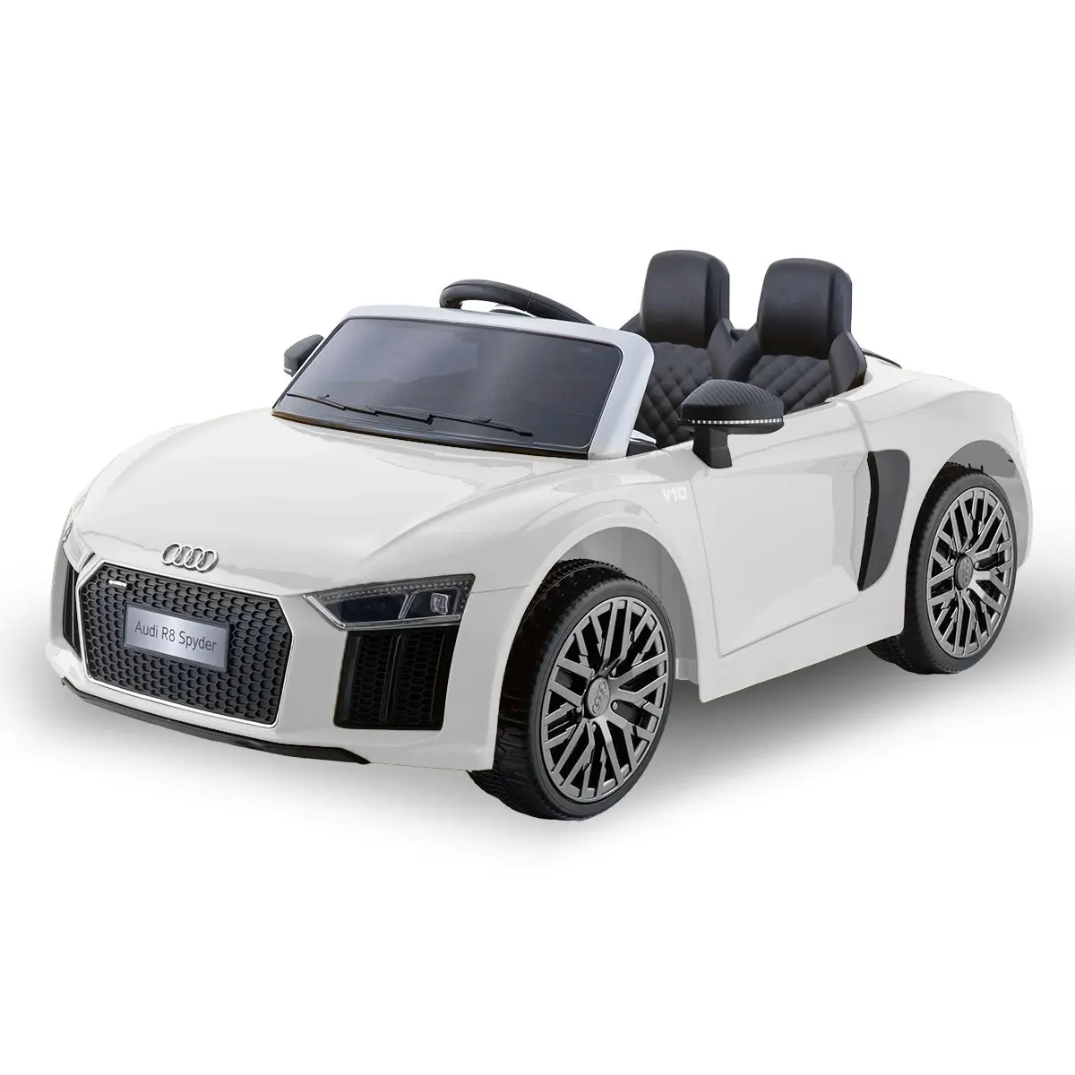 R8 Spyder Audi Licensed Kids Electric Ride On Car Remote Control White