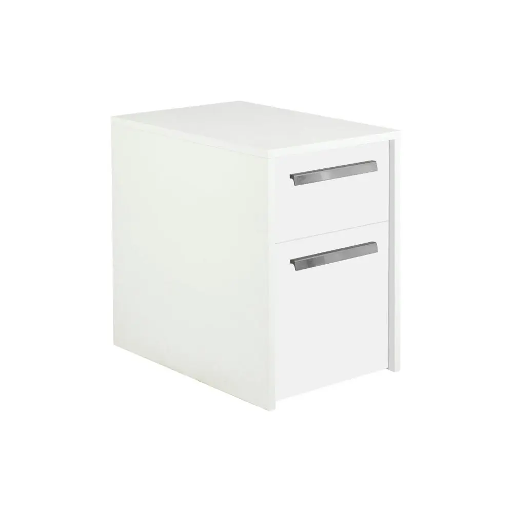 Maestro Furniture Sheridan 2-Drawer Mobile Pedestal Filing Cabinet - White