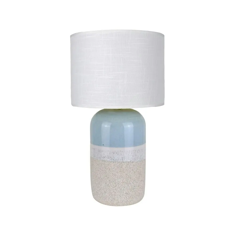 Vibrantz Ceramic Table Light Contemporary Lamp Two-tone Color Single Bulb - Light Blue