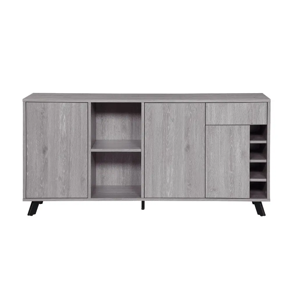 Raimon Furniture Lexy Wooden Buffet Unit Sideboard Storage Cabinet 180cm - Grey Oak