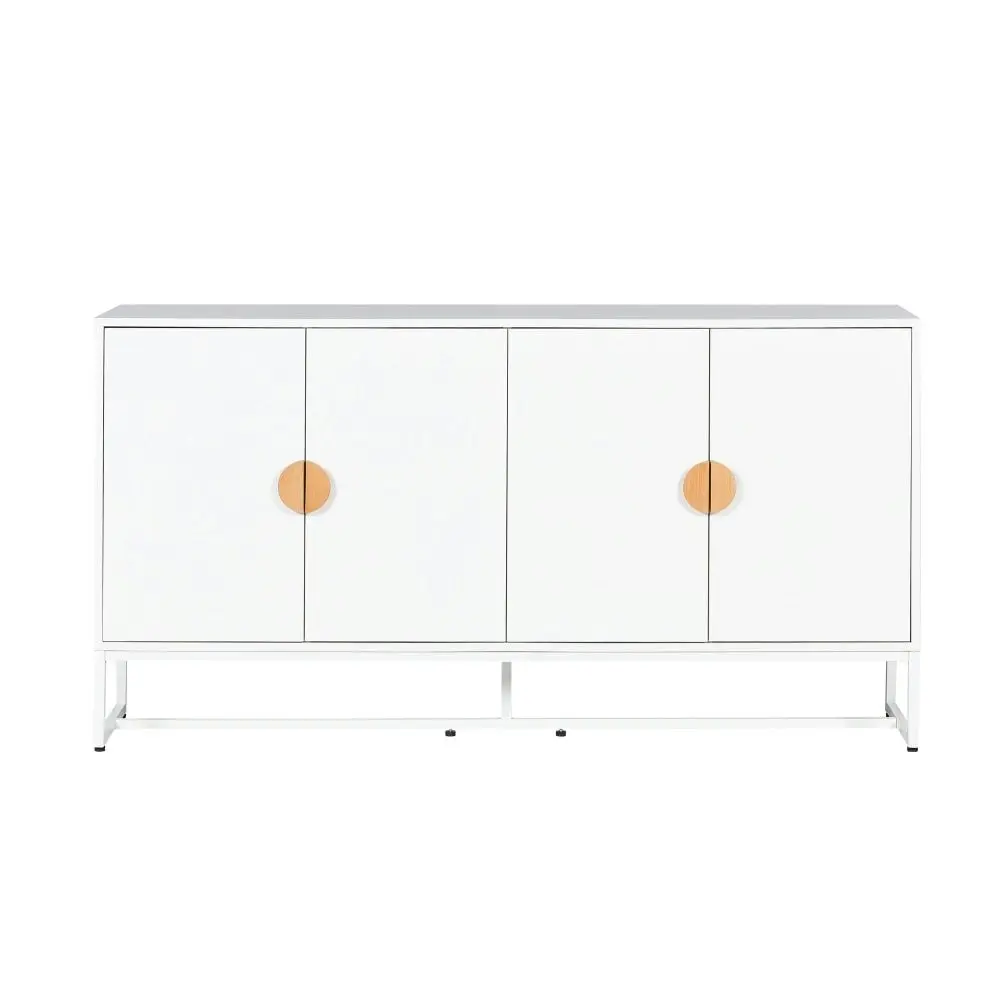 HomeStar Havana Modern Coastal Sideboard Buffet Unit Storage Cabinet - White