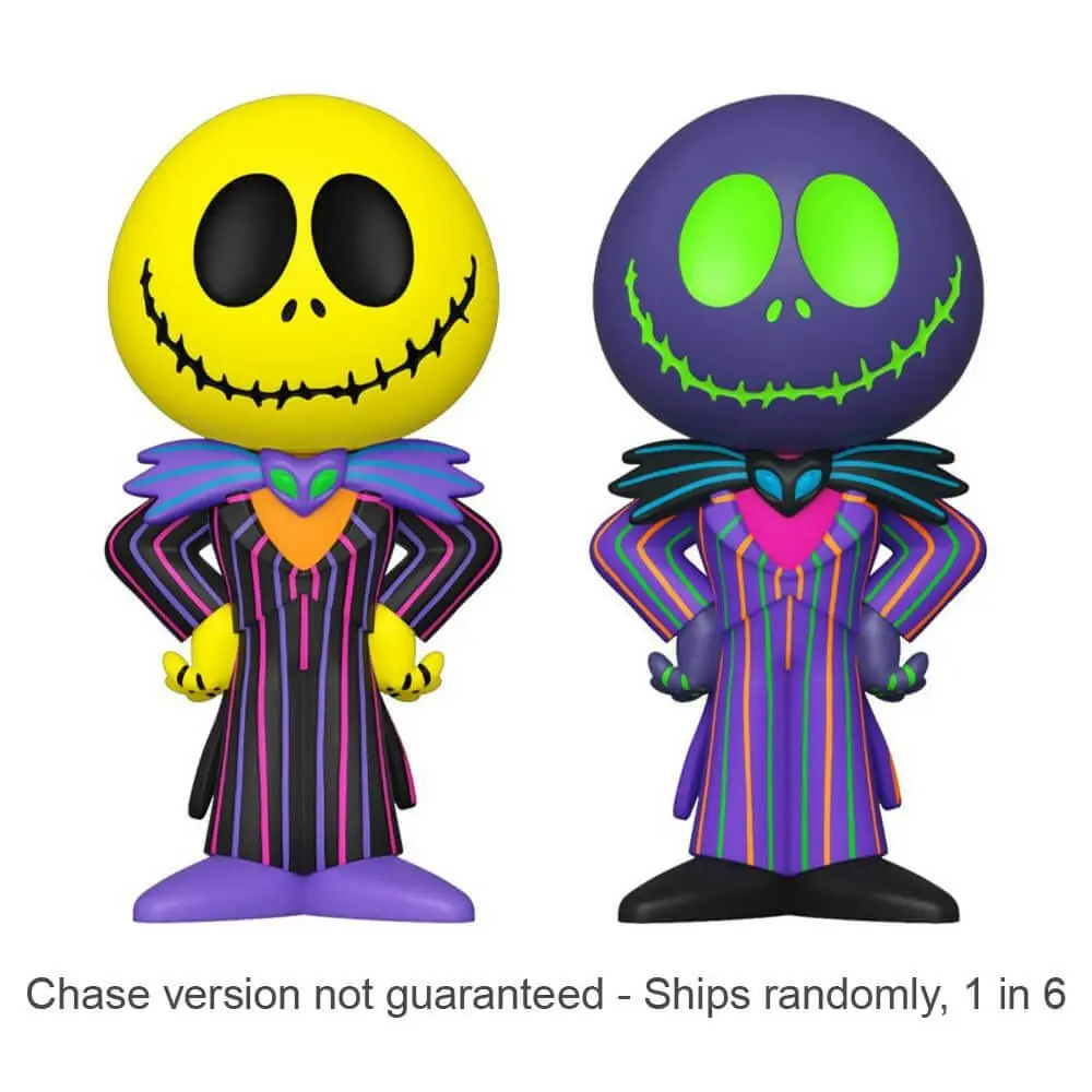 Jack Skellington Black Light Vinyl Soda Chase Ships 1 in 6