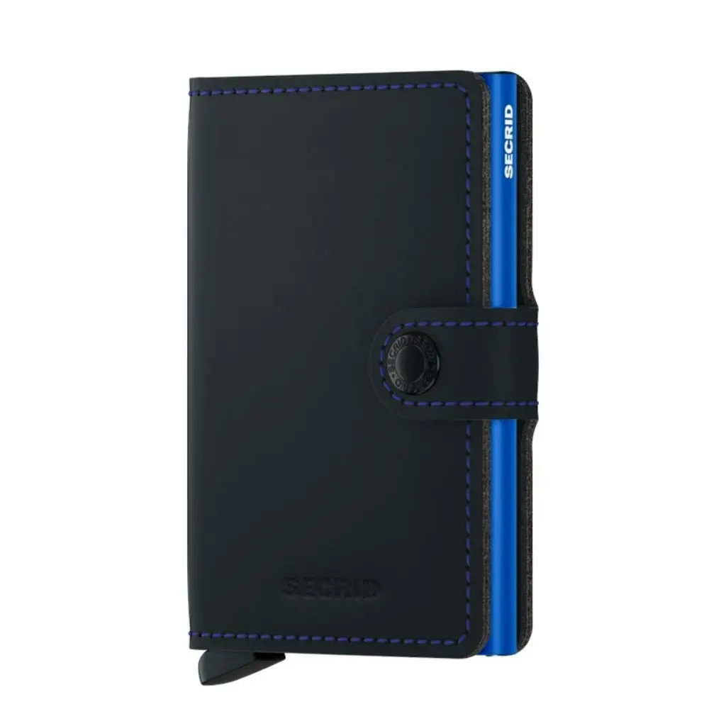 Secrid Miniwallet Matte Black & Blue