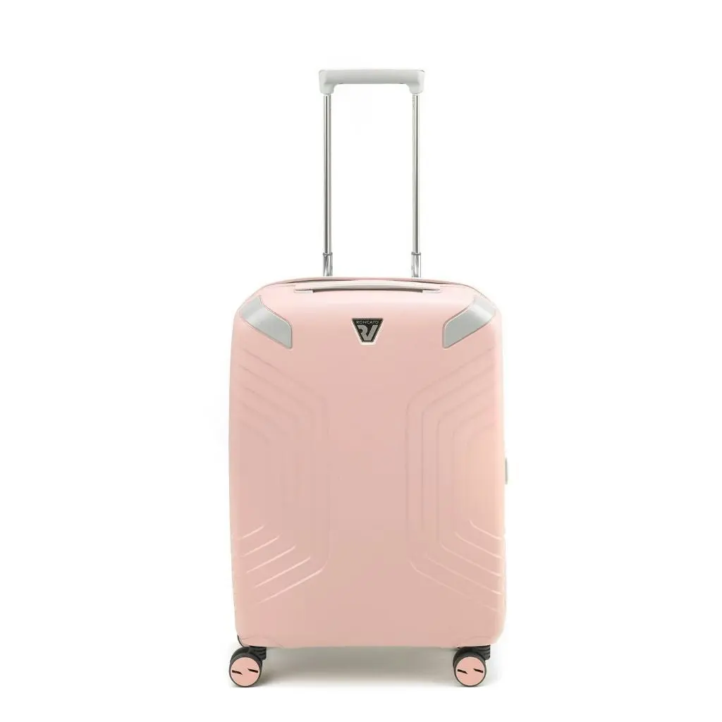 Roncato Ypsilon Carry On 55cm Hardsided Exp Spinner Suitcase Pale Pink