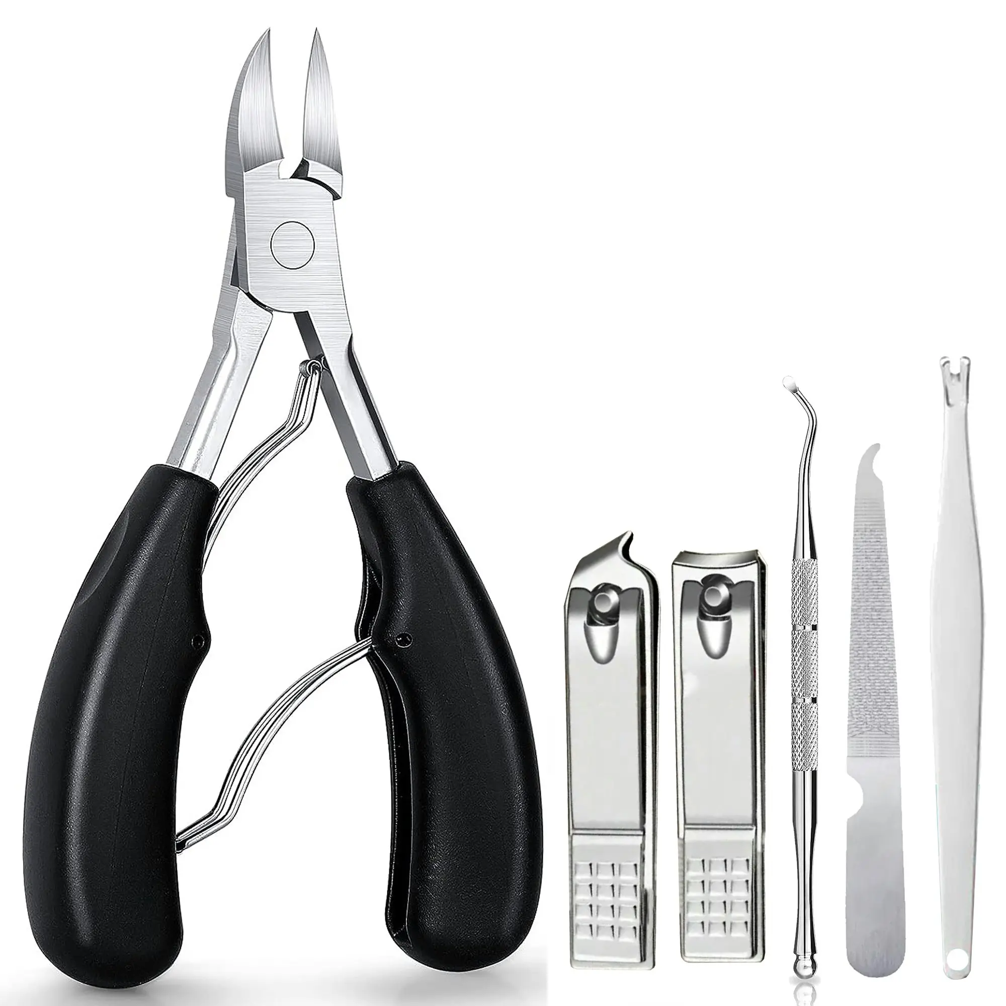 Professional Toe Nail Clipper Set Toenail Tool Cutter Eagle Beak Ingrown Thick Nail Cut Seniors Podiatrist