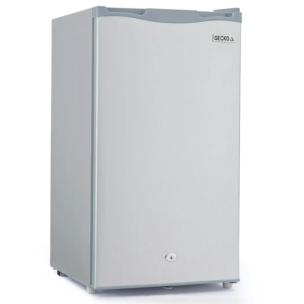 Gecko 95L Portable Upright Fridge Freezer Camping Caravans Bar Fridges Refrigerator 12V/24V/240V