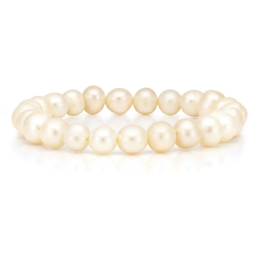 White 7.5-8mm Freshwater Pearl Bracelet