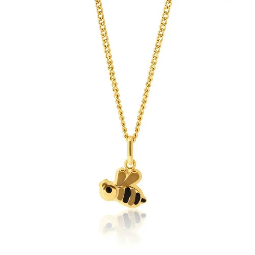 9ct Yellow Gold Honeybee Pendant