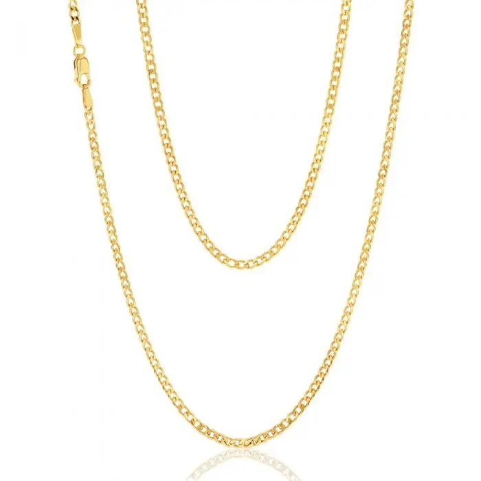 9ct Yellow Gold 55cm 70 Gauge Curb Chain