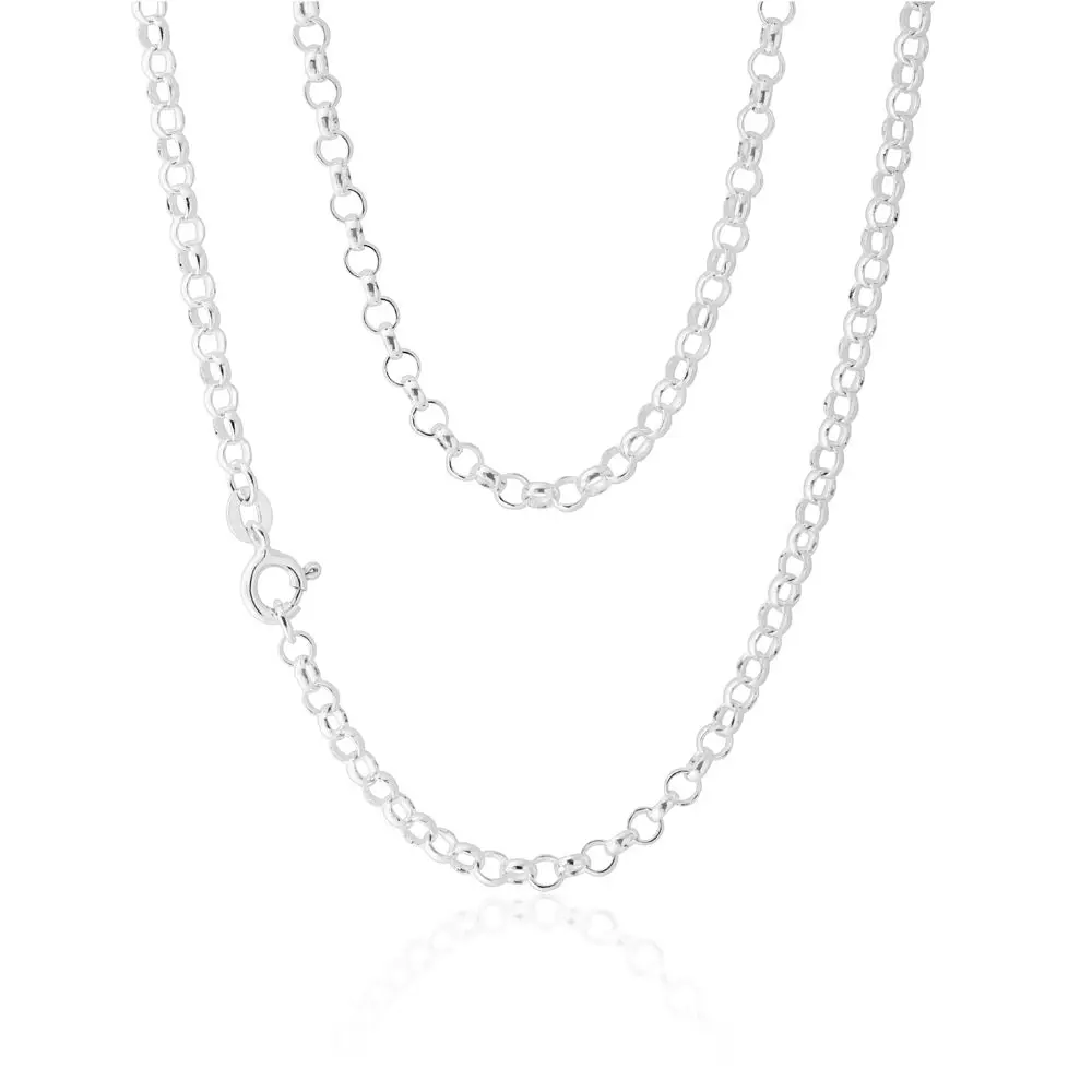 Sterling Silver 45cm 70 Gauge Belcher Chain