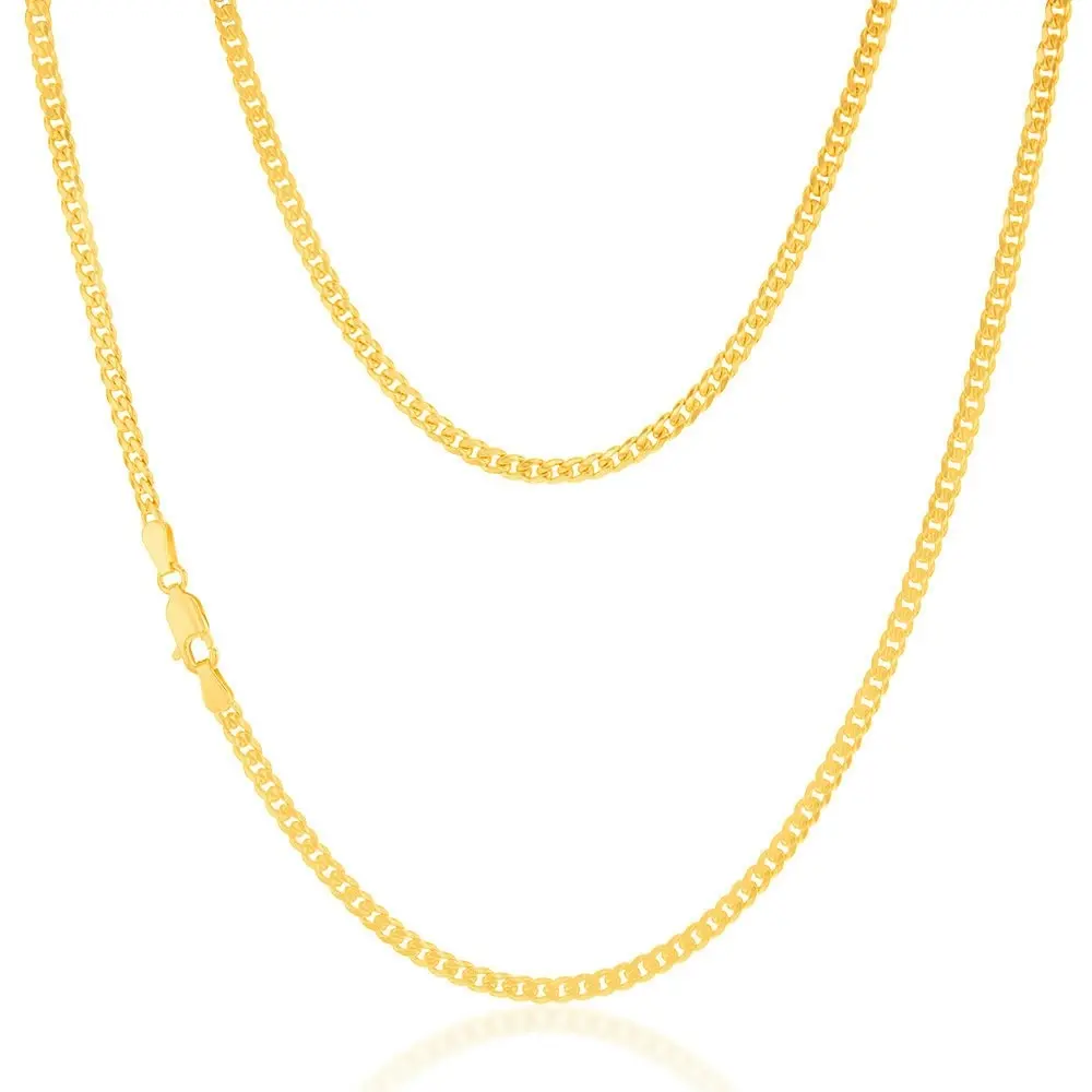 9ct Yellow Gold Silverfilled 80Gauge 45cm Chain