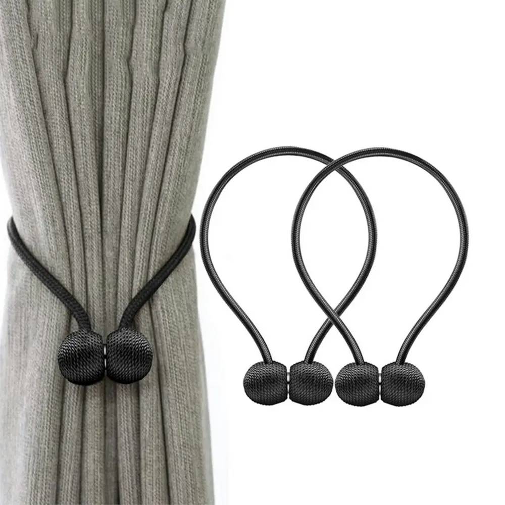 1 Pair Window Curtain Tiebacks Clips VS Strong Magnetic Tie Band Holdbacks Holders