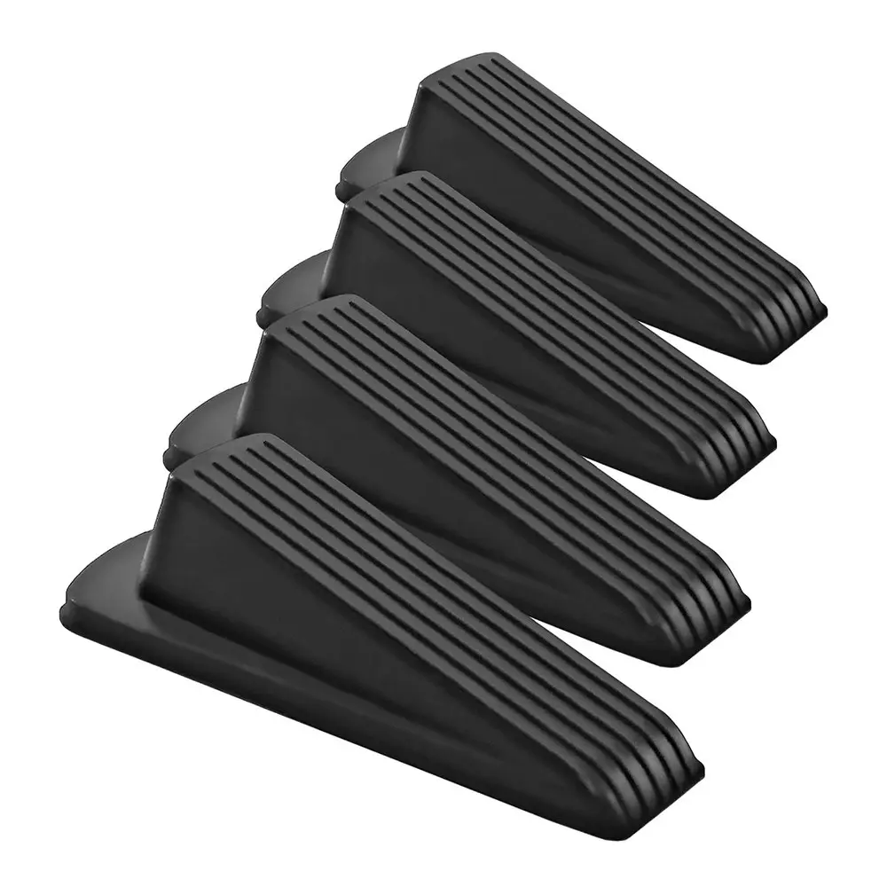 4Pcs Door Stoppers Rubber Door Stop Wedge Sturdy Stackable Door Stops Door Wedge