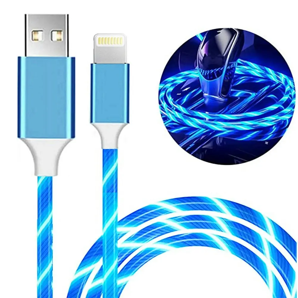 LED Charging Cable Visible Flowing charge cable