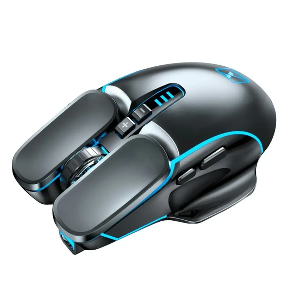 Silent Wireless Mouse Rechargeable 2400DPI Mechanical Game Mouse