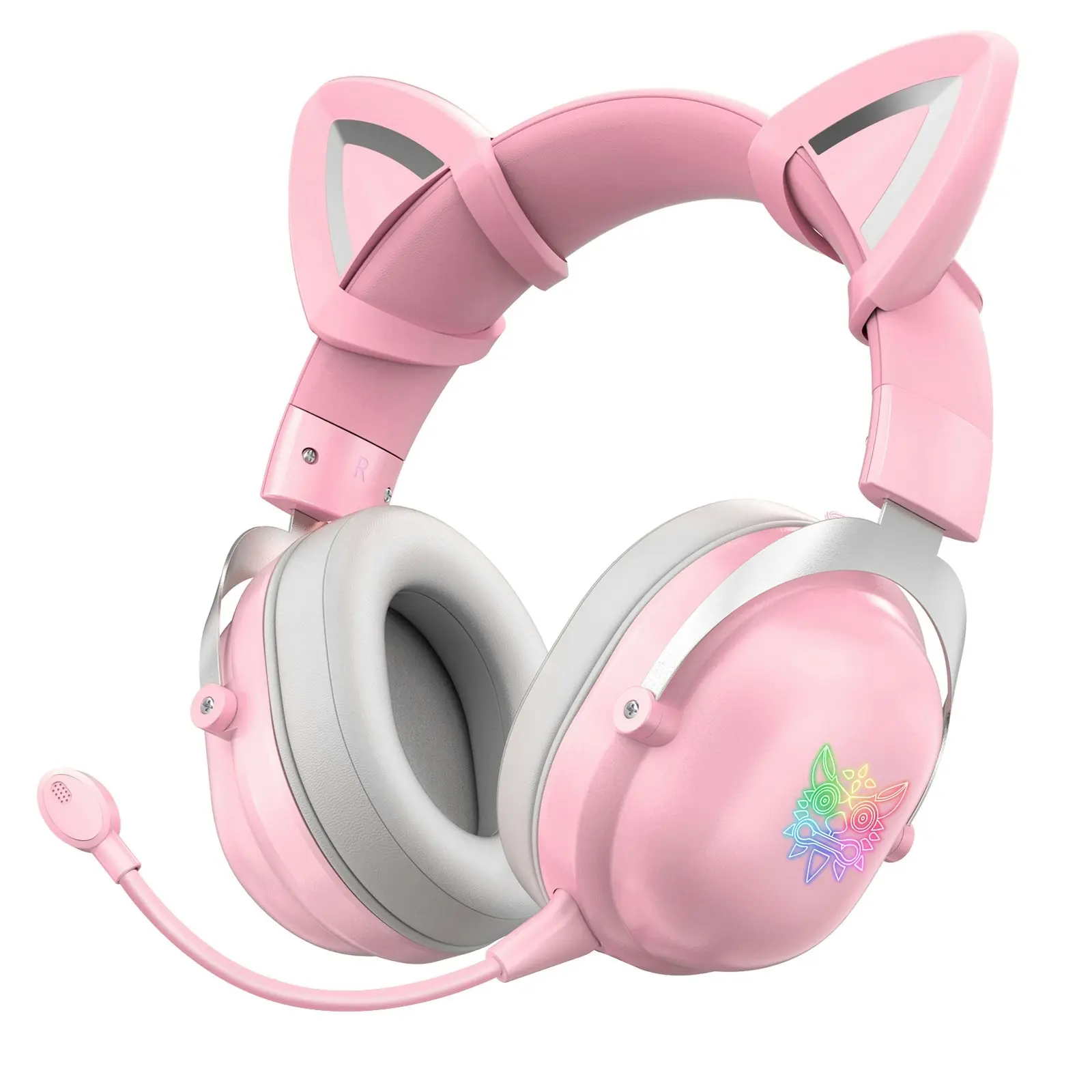 Onikuma B100 RGB Cat Ear Bluetooth 5.0 Headphone Gaming Headset