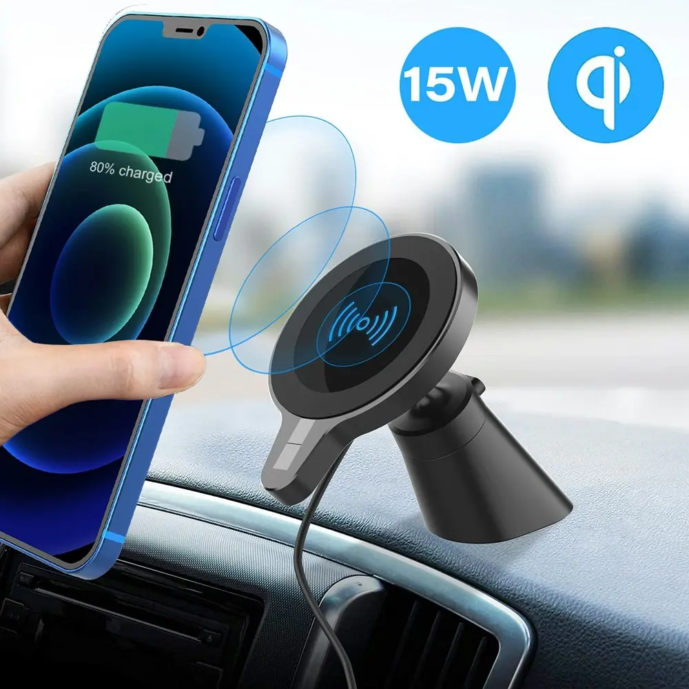 Magnetic 15W Fast Wireless Car Charger for iPhone 12 Series