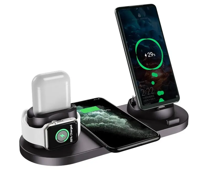 10W Wireless Charger Stand For iPhone Charging Station For Apple Watch