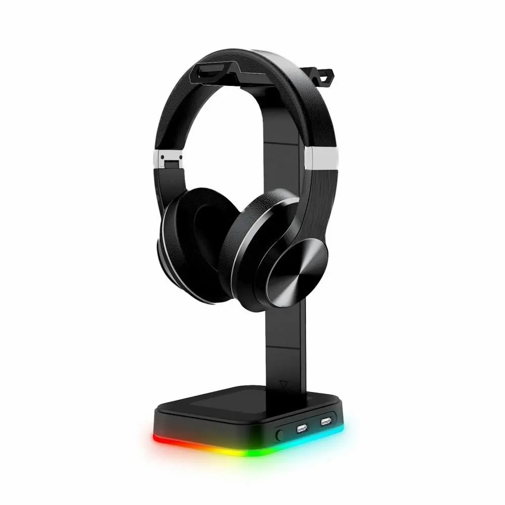 RGB Headphones Stand Gaming Multi-function Headset Bracket Earphone Display