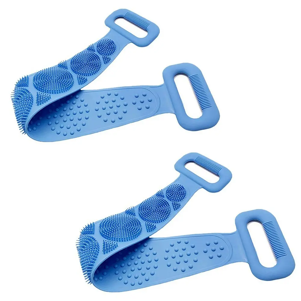 2 pack Silicone Back Scrubber for Shower Handle Body Washer