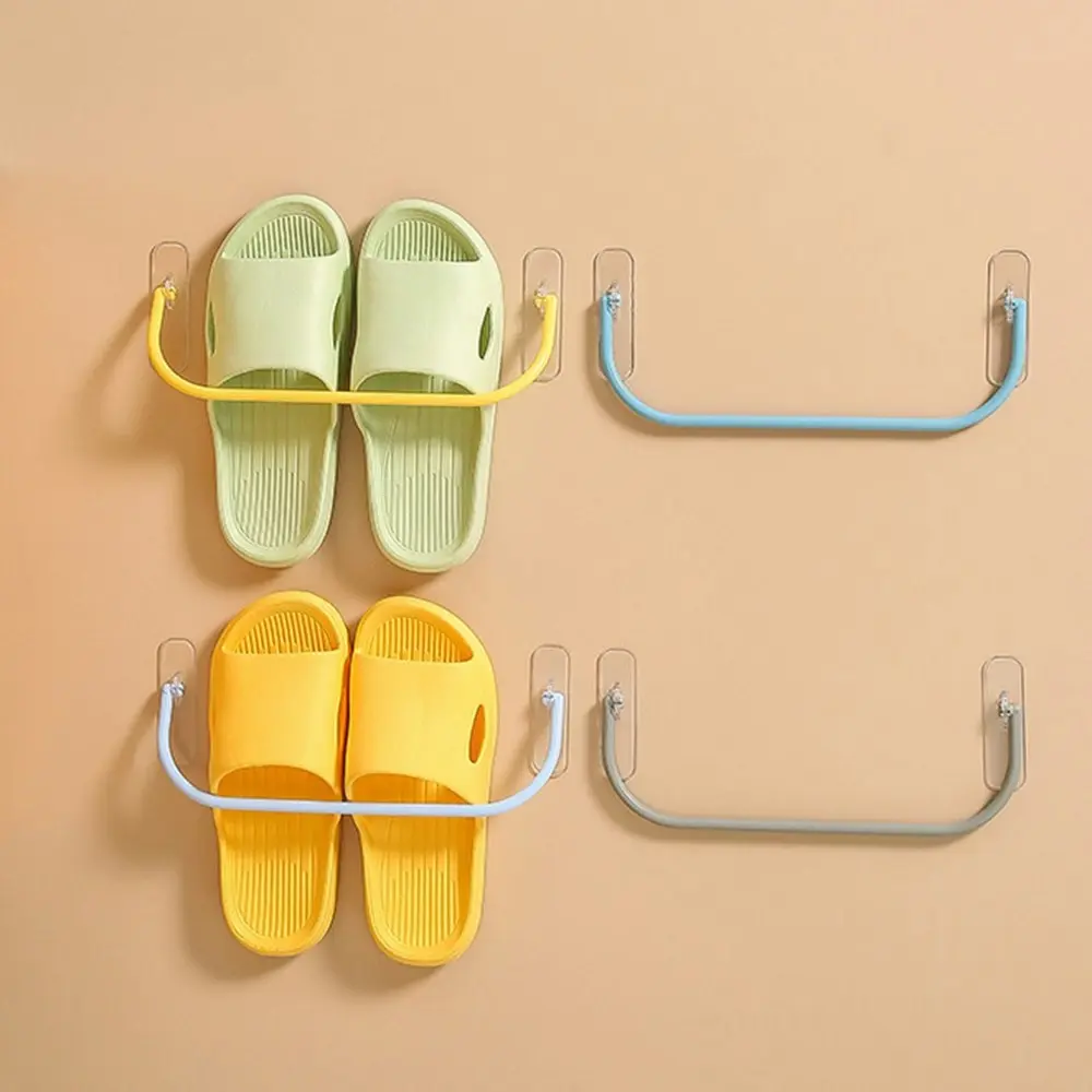 4 Pack Hanging Plastic Shoe Rack Wall Mount Shoes Organizer Shoe Holder