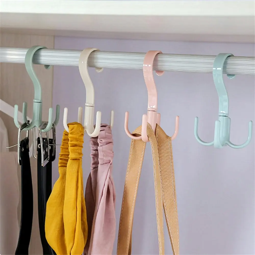 360¡ãRotating Four-claw Hook Bag Holder Wardrobes Clothes Rack