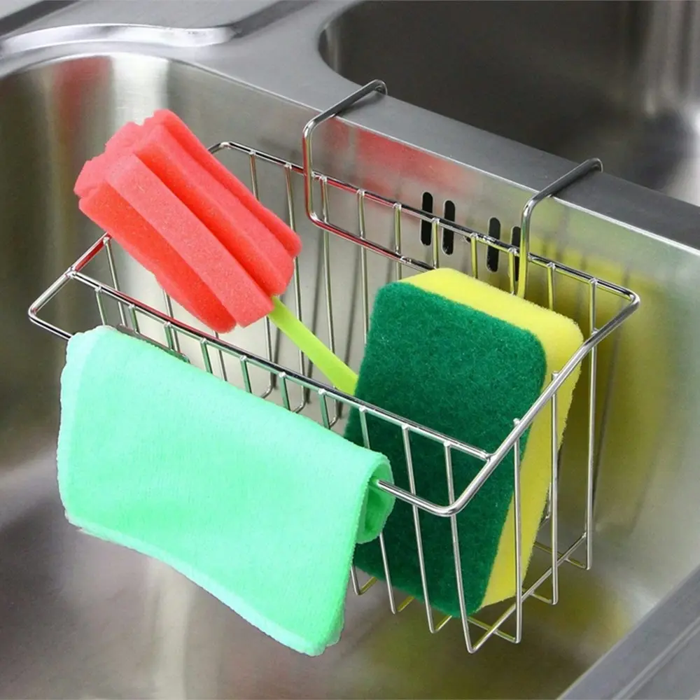 Sink Caddy Sponge Holder Kitchen Sink Organizer Stainless Steel Sponge Holder