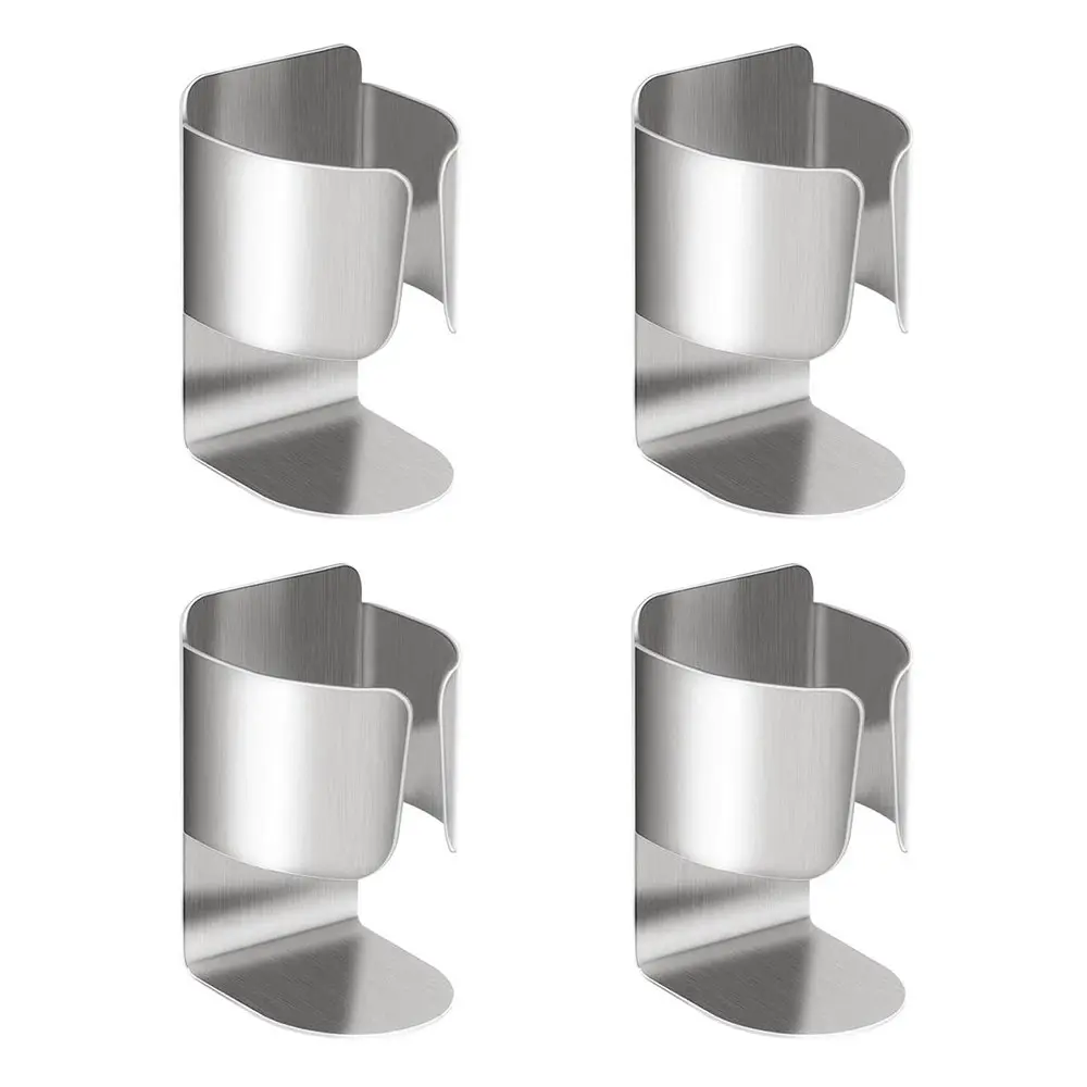 4pack Stainless Steel Electric Toothbrush Holder Wall Mounted Storage Rack