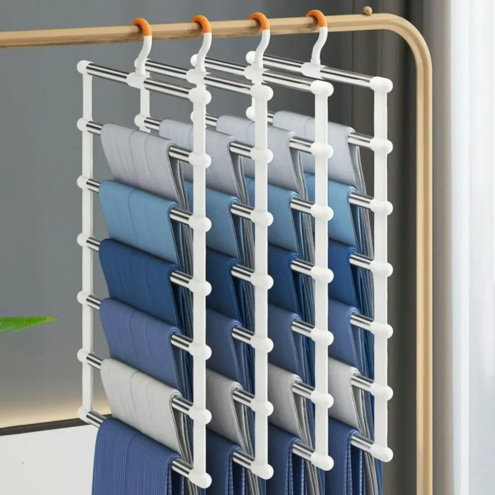 Multifunctional Stainless Steel Clothes Hangers Closet Organizer Rack