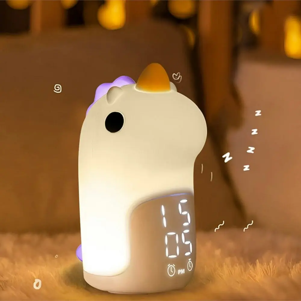 Unicorn Bedside Digital Alarm Clock Night Lights & Wake up Light