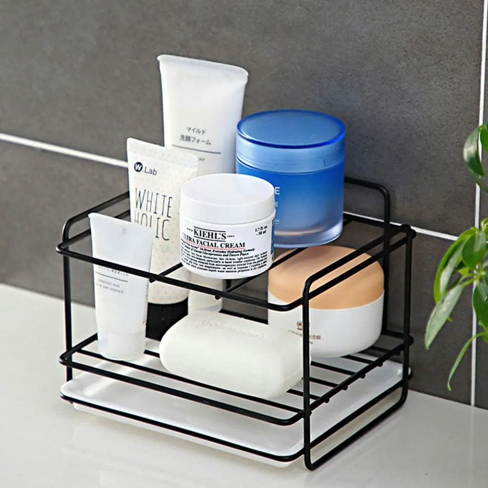 Sink Sponge Drain Storage Rack Iron Kitchen Cleaning Cloth Storage Shelf