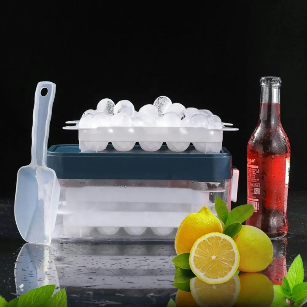 Double layer 15 Grids whiskey chilling molds box with ice shovel