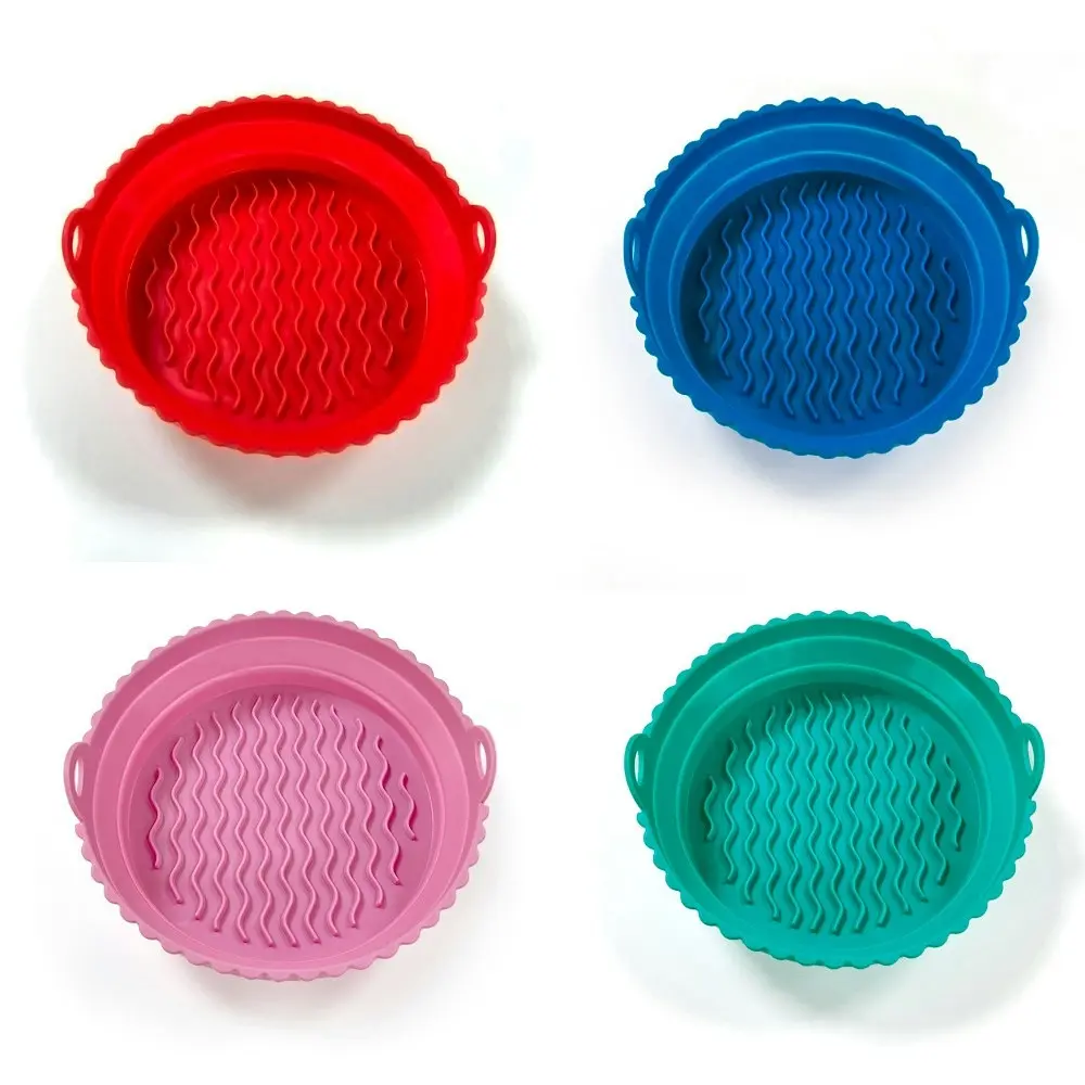 4Pcs Silicone Air Fryer Mat  Insulated Tray Mat Baking Tray Oven Baking Mat