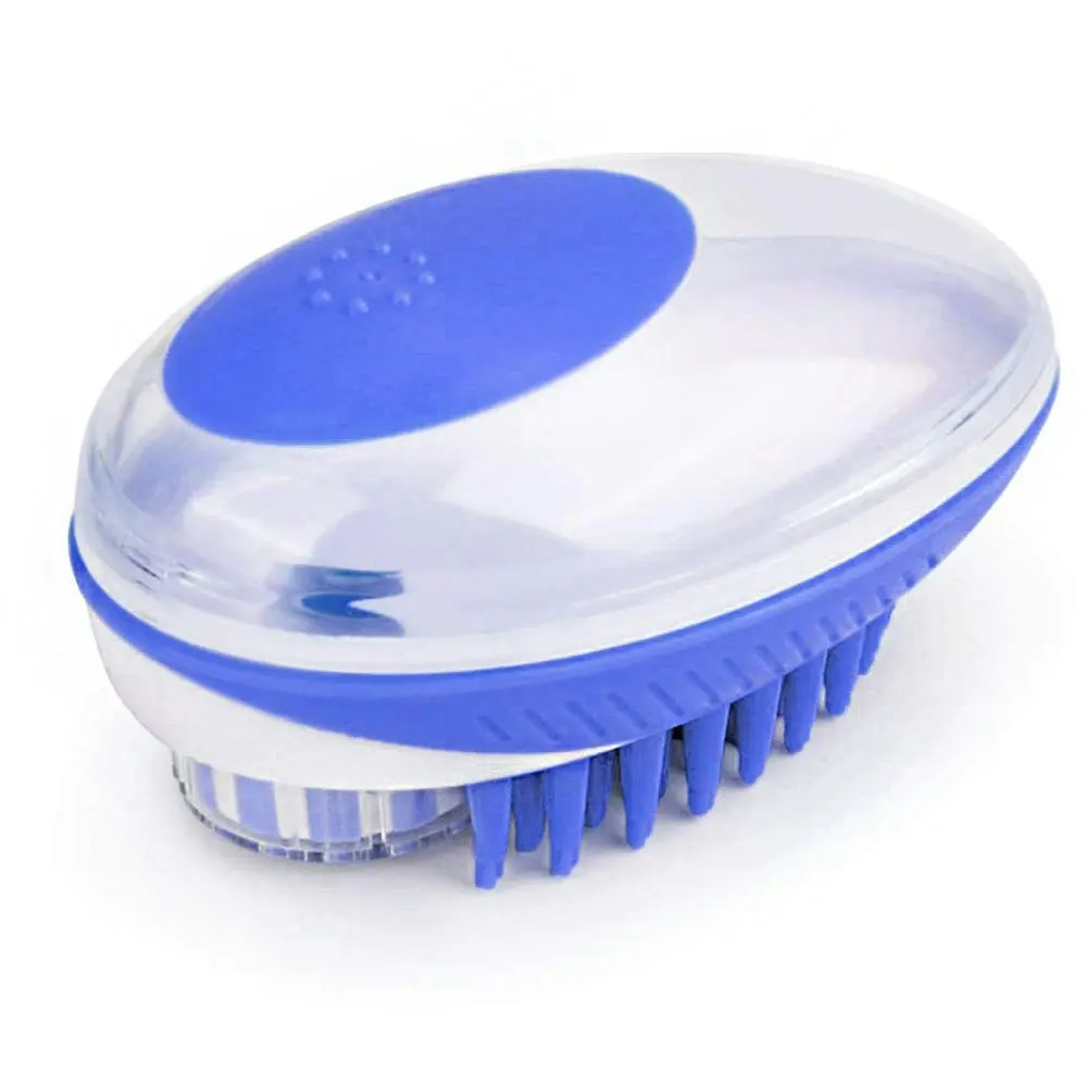 2 in 1 Bath Massage Brush Shampoo Dispenser Dog Grooming