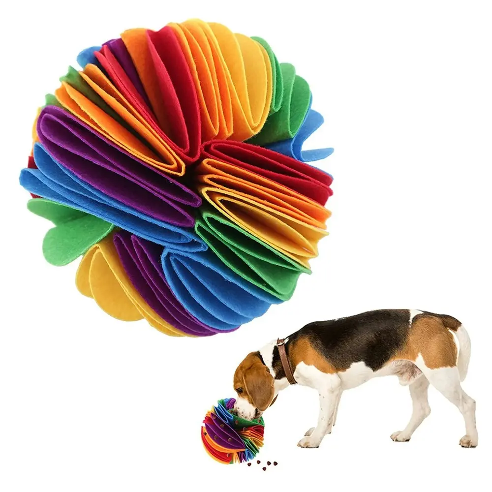 Dog Snuffle Ball Mat Snuffle Toy Snuffle Treat Dispenser Ball Dog Puzzle Toys