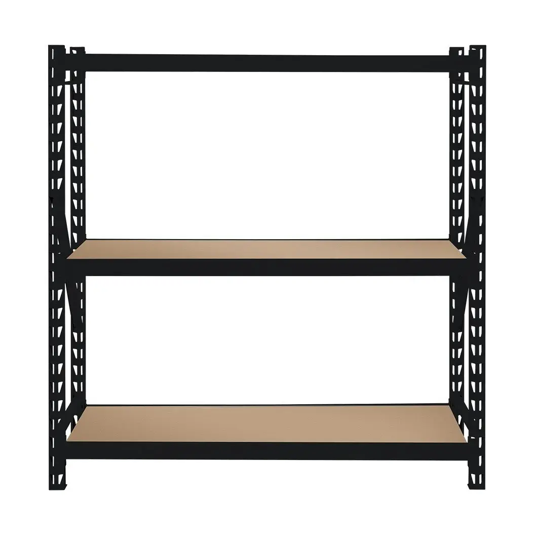 Heavy Duty 3 Shelf Black Unit