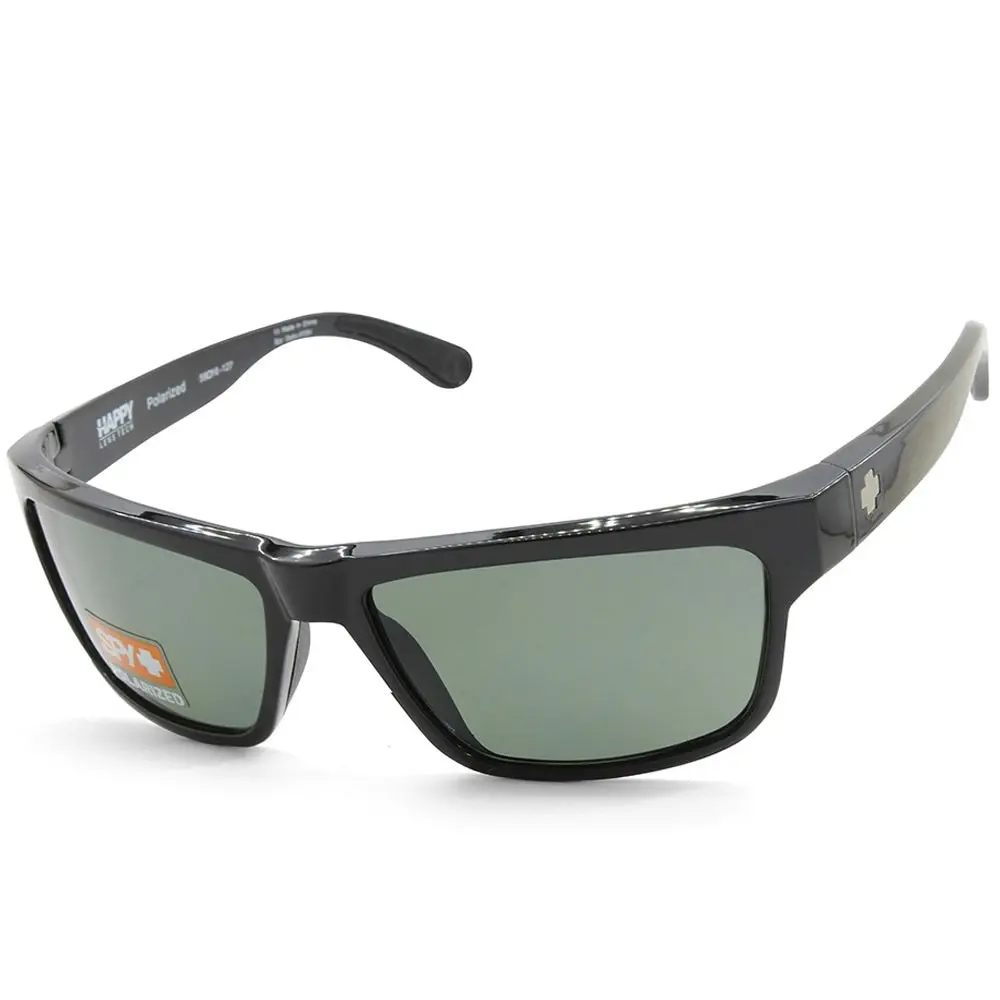 Spy Frazier Shiny Black/Happy Grey-Green Polarised Men's Sports Sunglasses