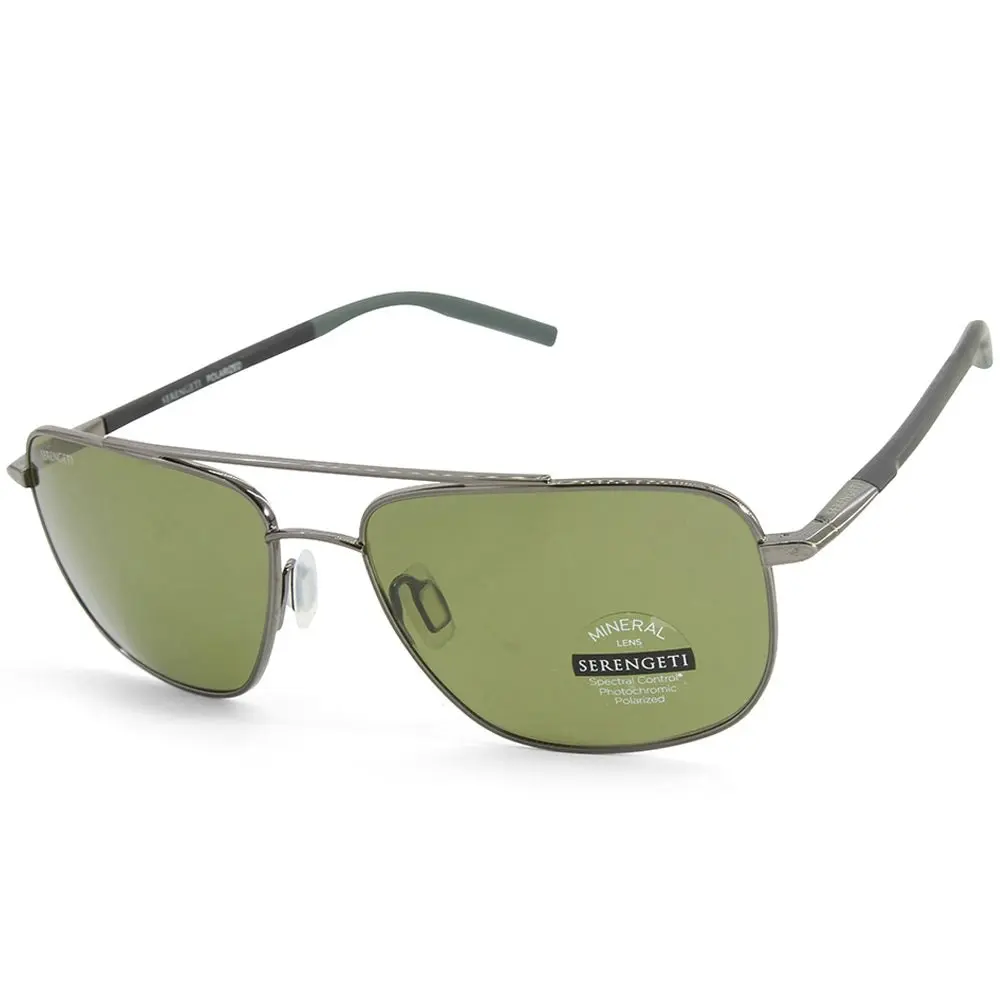 Serengeti Tellaro Shiny Gunmetal/Grey Mineral Polarised Unisex Sunglasses 8820